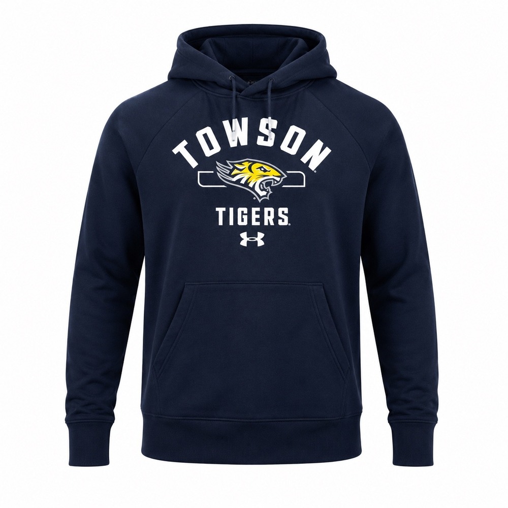 Under Armour Mens Towson Tigers Hoodie Small Loose Fit NWT‎ Collegiate athletic
